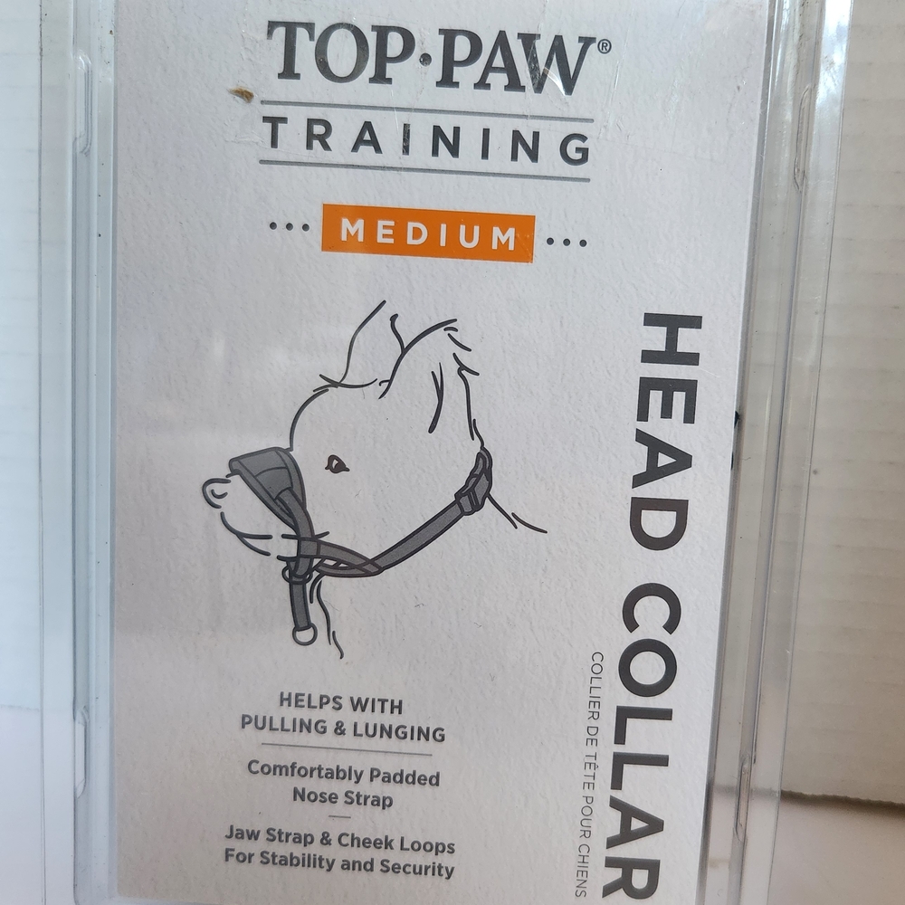 Top Paw Training Head Collar - Black